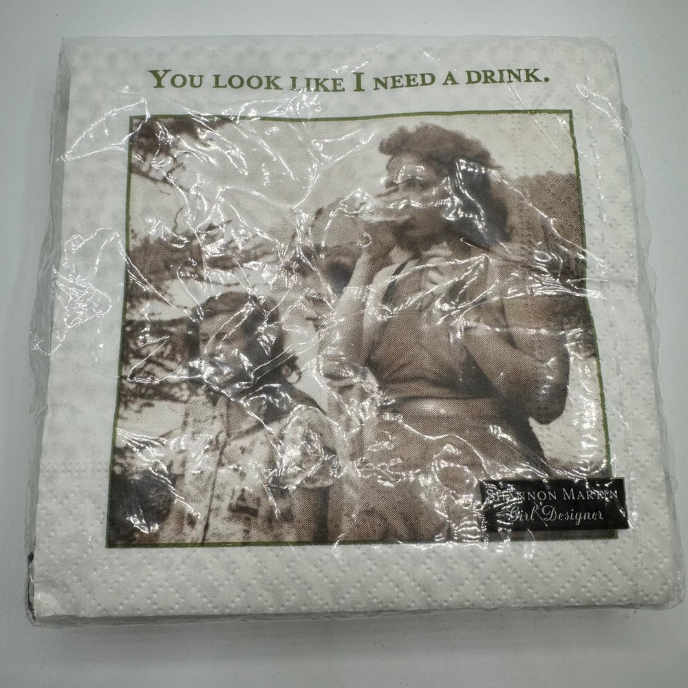 Shannon Martin Girl Designer You Look Like I Need A Drink Cocktail Napkins 20ct